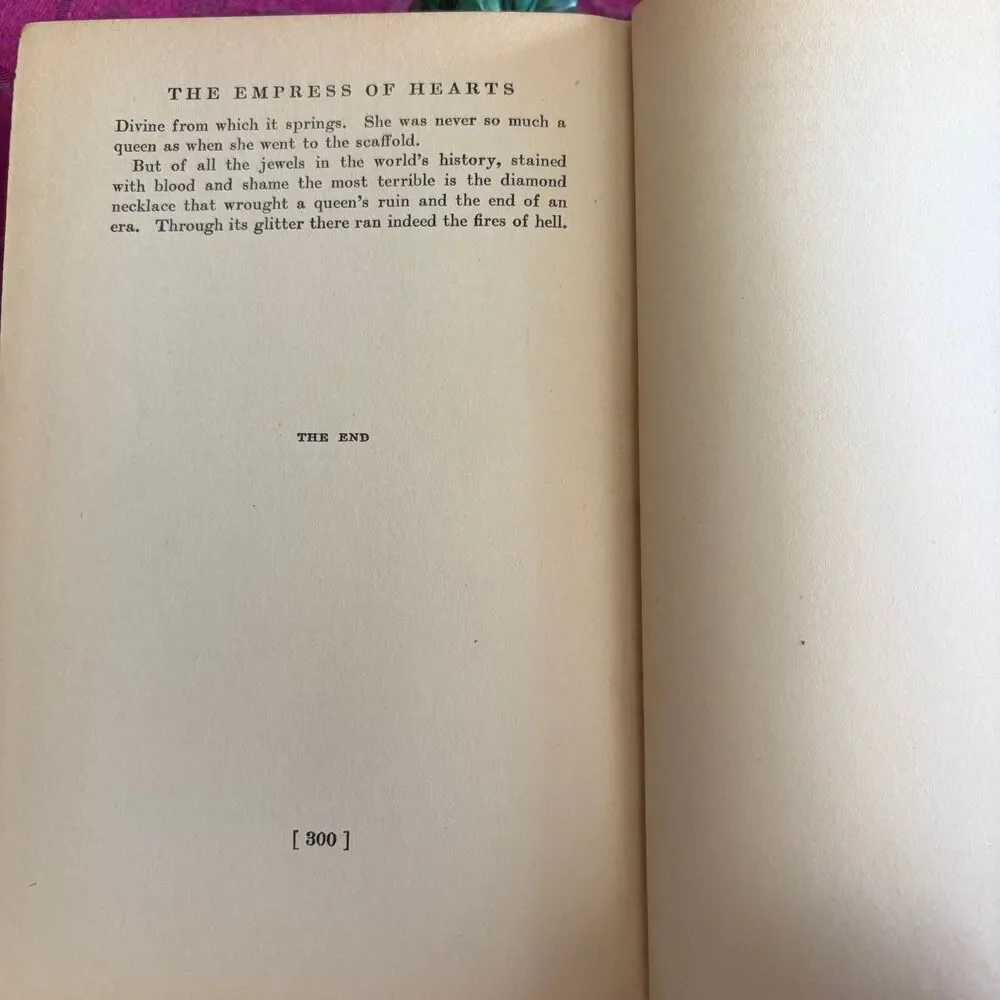 1928 The Empress of Hearts by E. Barrington, Vintage Book, Marie Antoinette